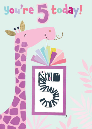 Picture of YOURE 5 TODAY BIRTHDAY CARD